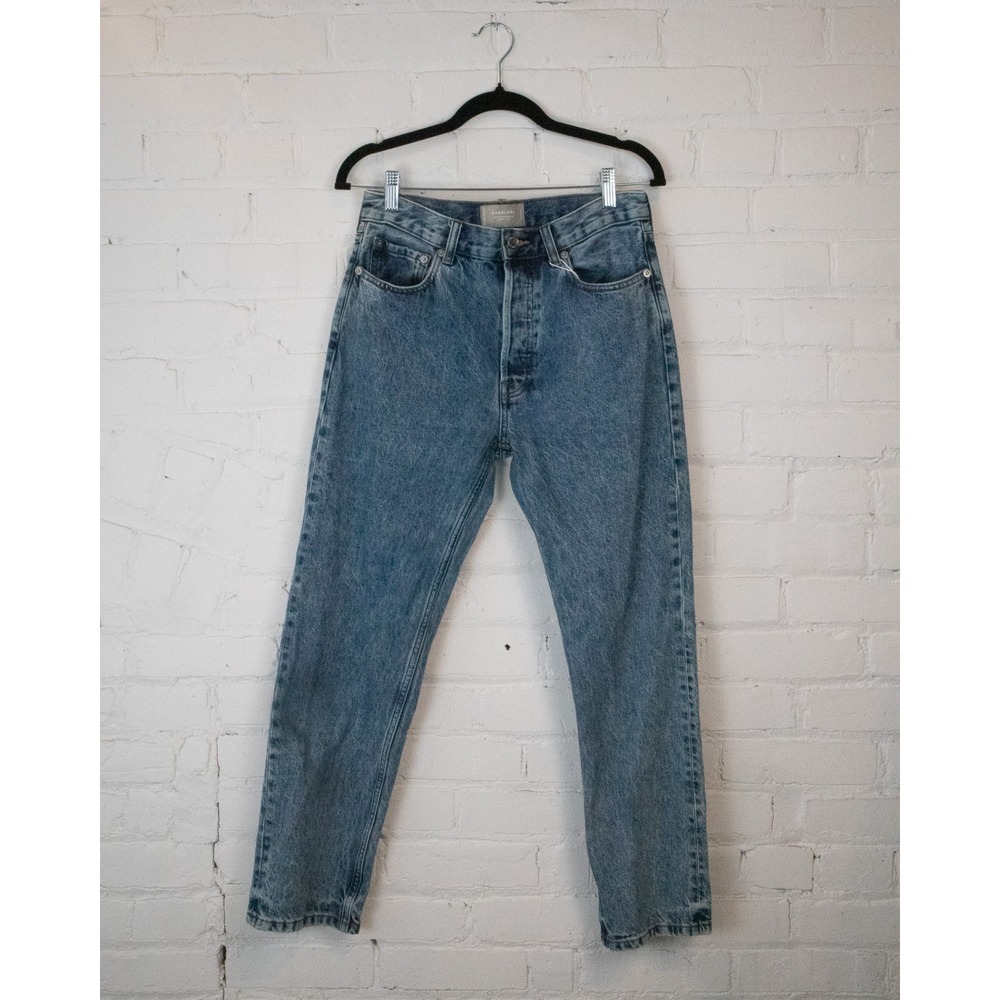 Everlane The Relaxed Straight Jean Organic Cotton Medium Wash Denim Size 26 Reg